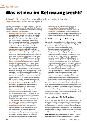 Vorschauseite 1: Was ist neu im Betreuungsrecht?