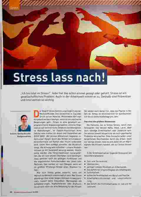 Vorschauseite 1: Stress lass nach!