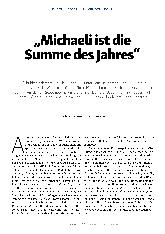 Vorschauseite 1: "Michaeli ist die Summe des Jahres"