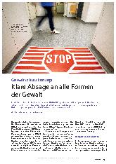 Vorschauseite 1: Gewaltschutzkonzept: Klare Absage an alle Formen der Gewalt