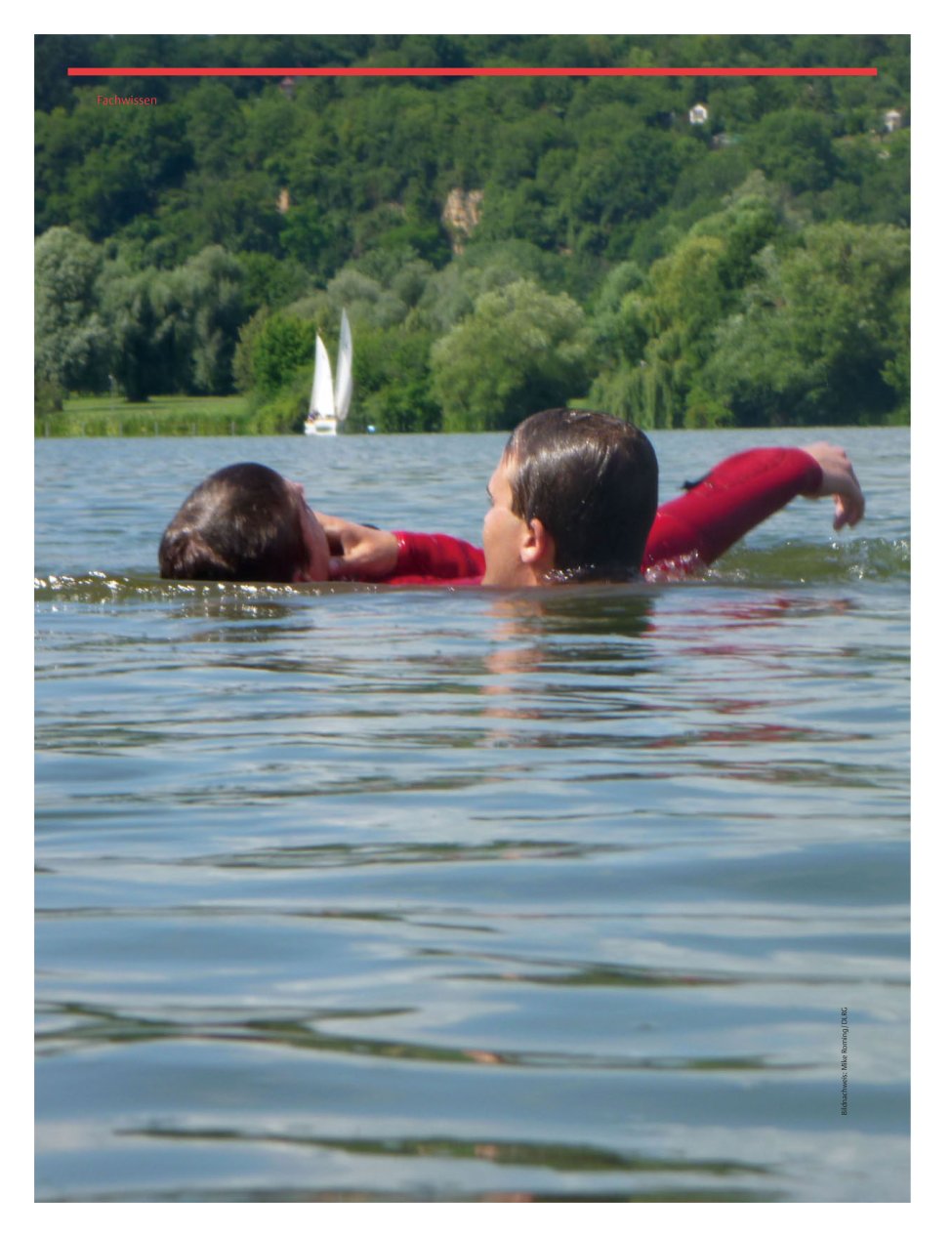 Vorschauseite 1: Person im Wasser? - Keine Angst vor der Wasserrettung!