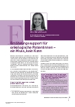 Vorschauseite 1: Ernährungssupport für onkologische Patientinnen – ein Muss, kein Kann.