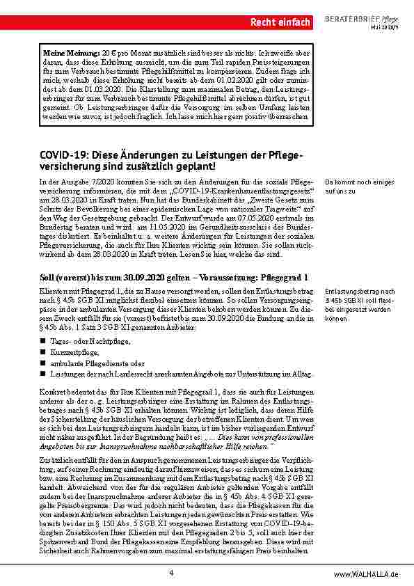 Vorschauseite 4: Landessozialgericht Sachsen-Anhalt: Anspruch auf stationäre Rehabilitation trotz demenzbedingter Pflegebedürftigkeit?