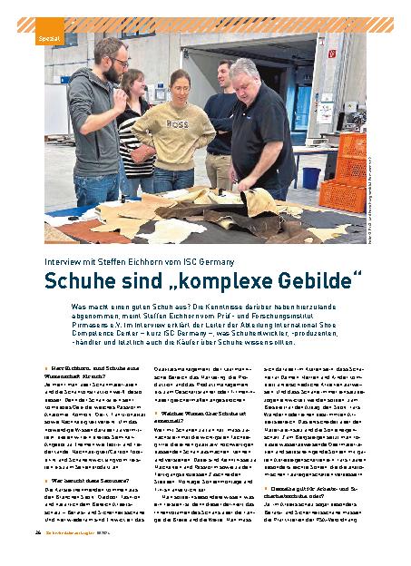 Vorschauseite 1: Schuhe sind „komplexe Gebilde“.