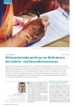 Vorschauseite 1: Ein Leitfaden Teil 2 von 2: Wirksamkeitsüberprüfung von Maßnahmen des Arbeitsund Gesundheitsschutzes