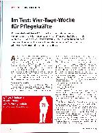 Vorschauseite 1: Im Test: Vier-Tage-Woche für Pflegekräfte