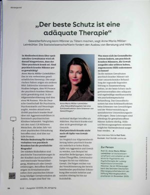 Vorschauseite 1: „Der beste Schutz ist eine adäquate Therapie“