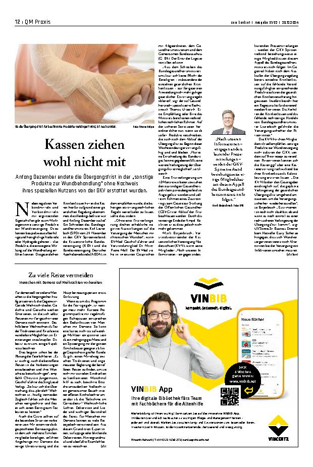 Vorschauseite 1: Kassen ziehen wohl nicht mit.
