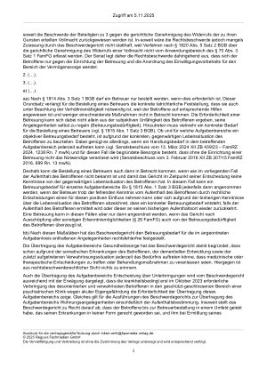 Vorschauseite 2: Zur Betreuerbestellung – §§ 1814 Abs. 1, 1815 Abs. 1 Satz 3 BGB