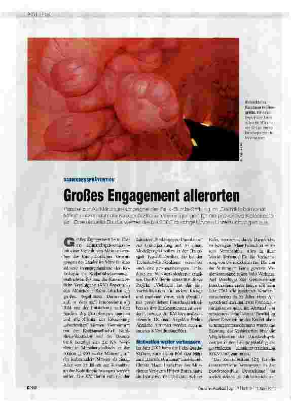 Vorschauseite 1: Großes Engagement allerorten