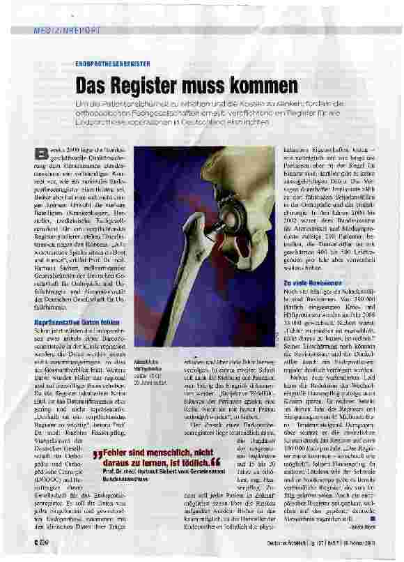 Vorschauseite 1: Das Register muss kommen
