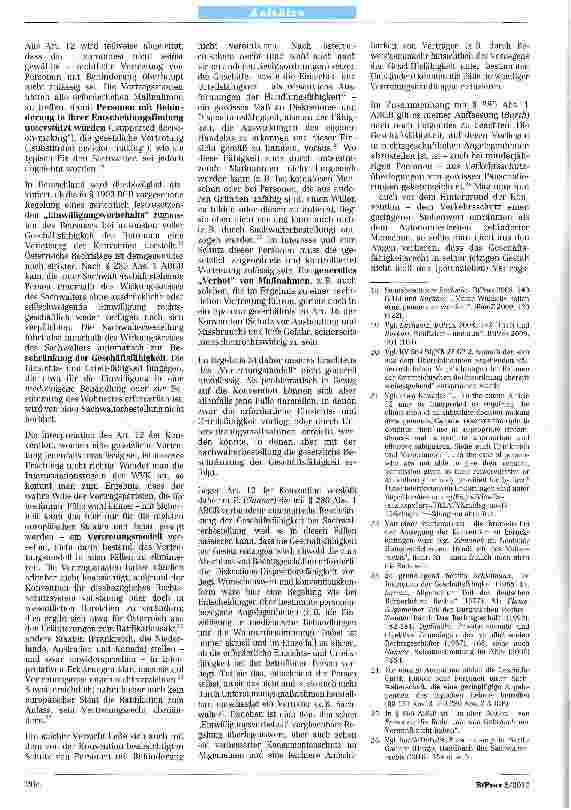 Vorschauseite 3: Die Auswirkungen der UN-Behindertenrechtskonvention auf das österreichische Sachwalterrecht
