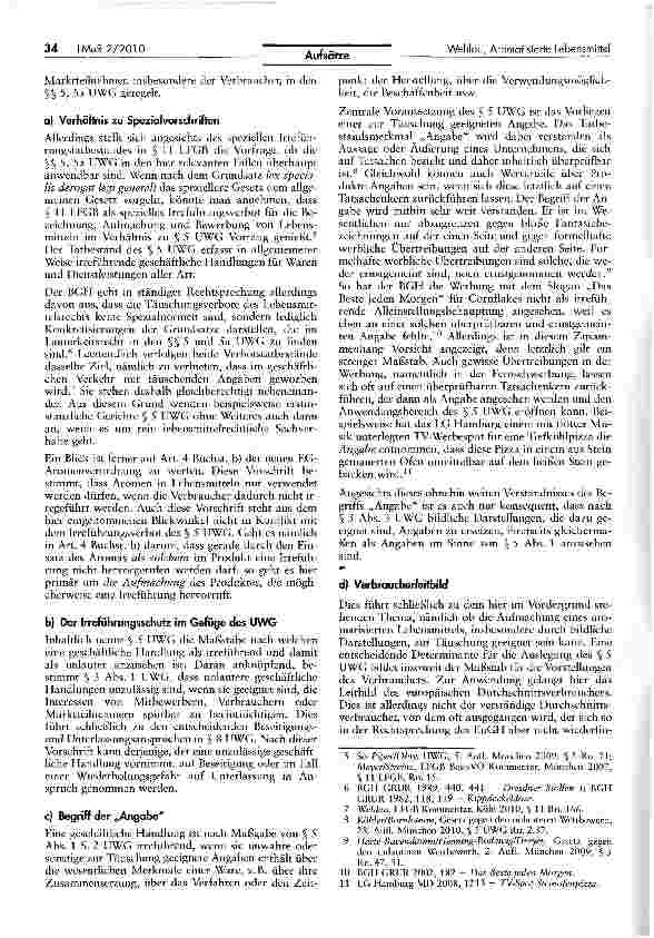 Vorschauseite 2: Die lauterkeitsrechtliche Beurteilung der Werbung für und Aufmachung von dramatisierten Lebensmitteln