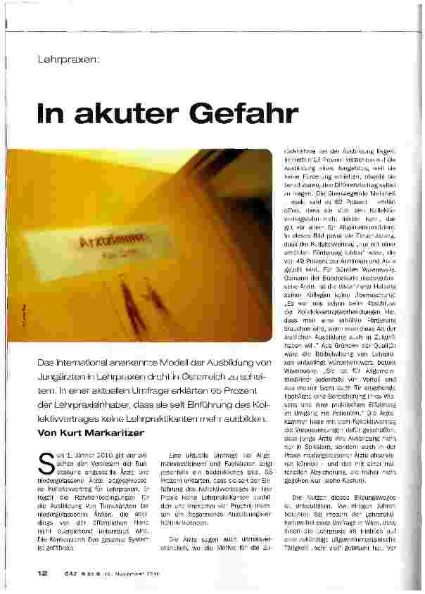 Vorschauseite 1: In akuter Gefahr