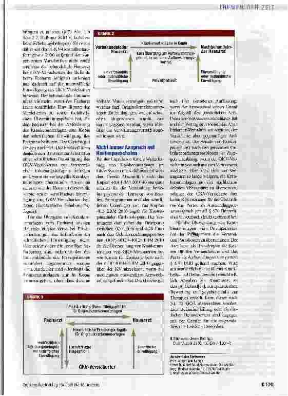 Vorschauseite 3: Die Übergabe von Krankenunterlagen von Arzt zu Arzt