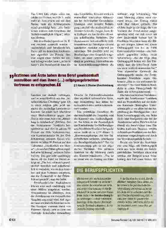 Vorschauseite 2: Wenn Arzte ihre Pflicht verletzen