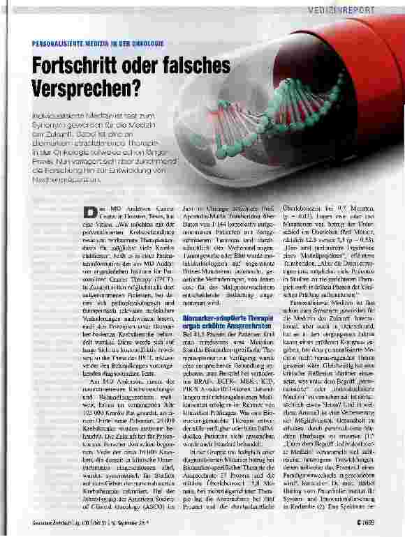 Vorschauseite 1: Fortschritt oder falsches Versprechen?