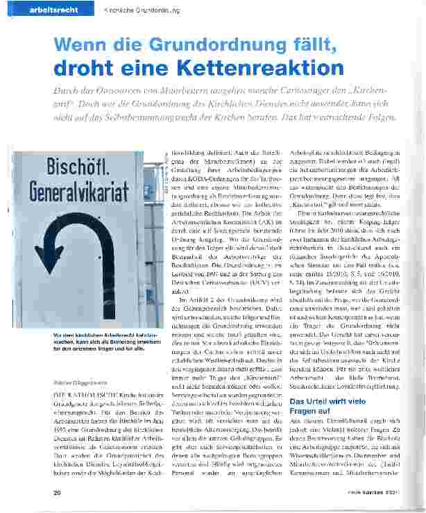 Vorschauseite 1: Wenn die Grundordnung fällt,droht eine Kettenreaktion