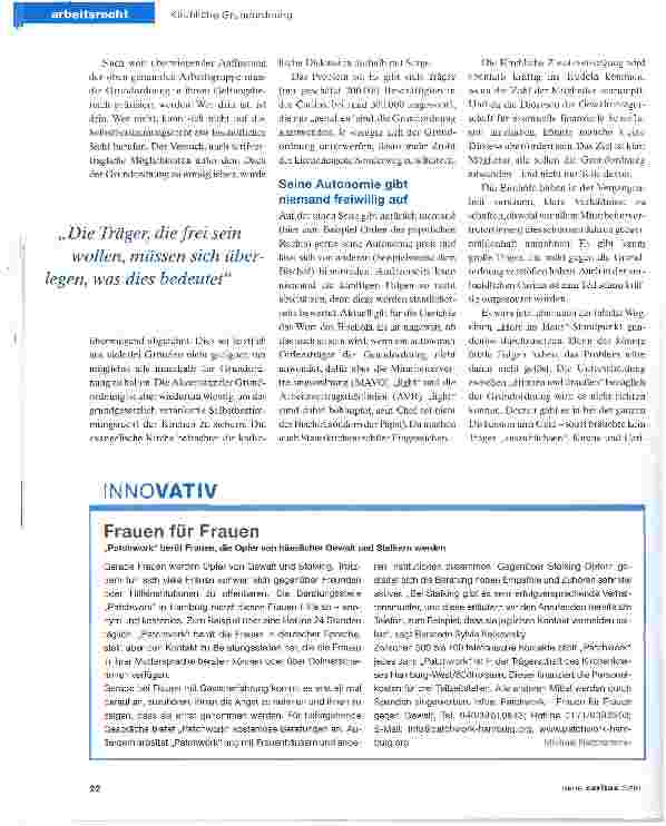 Vorschauseite 3: Wenn die Grundordnung fällt,droht eine Kettenreaktion