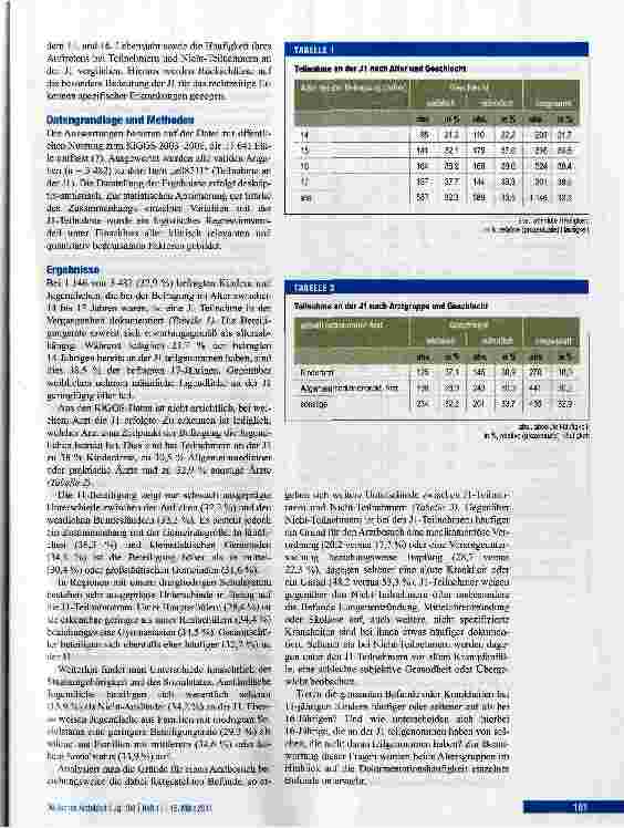 Vorschauseite 2: Jugendgesundheitsuntersuchung J1