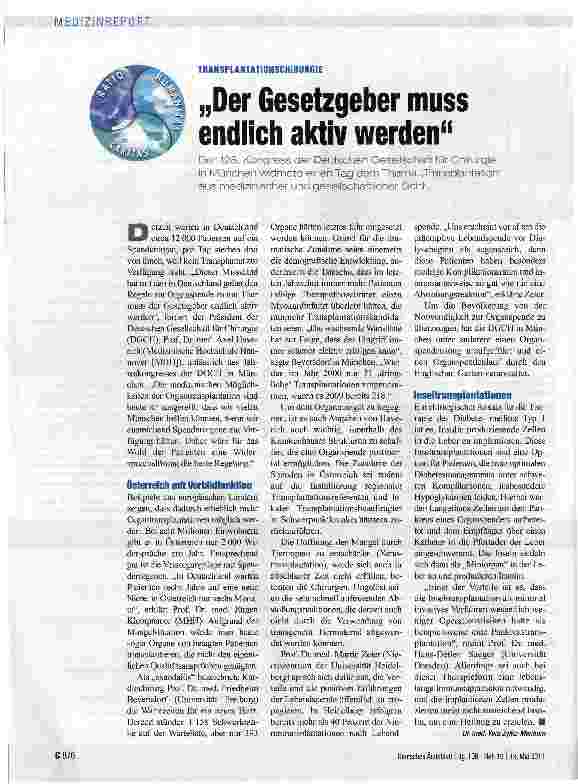 Vorschauseite 1: „Der Gesetzgeber muss endlich aktiv werden