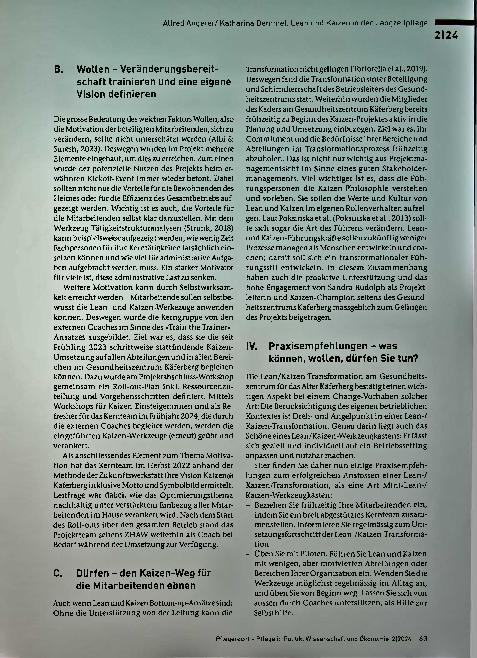 Vorschauseite 3: Lean und Kaizen in der Langzeitpflege: Wenn Können, Wollen und Dürfen aufeinandertreffen, ist Veränderung möglich.