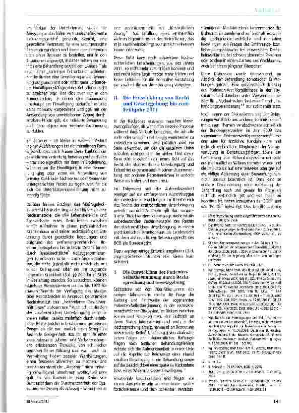 Vorschauseite 2: Einfluss und Funktion des Betreuungsrechts im Maßregelvollzug - Eine notwendige und differenzierende Betrachtung