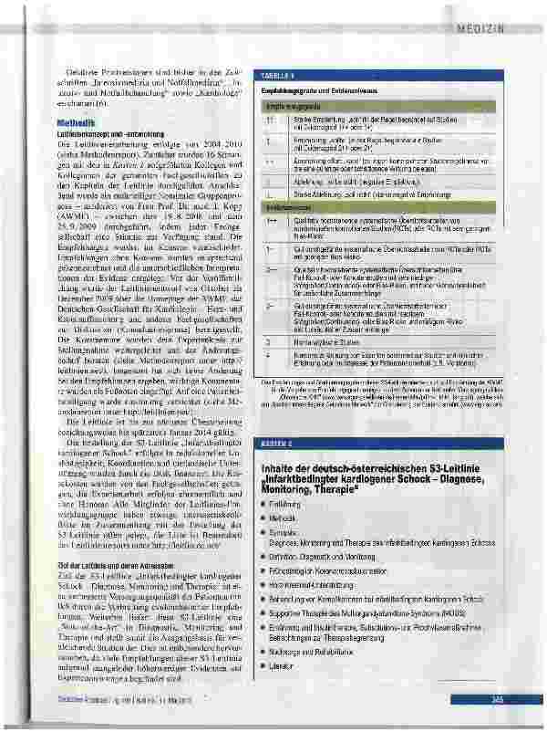Vorschauseite 3: Infarktbedingter kardiogener Schock Diagnostik, Monitoring und Therapie