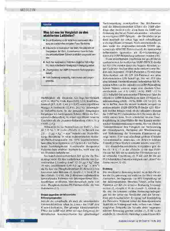 Vorschauseite 6: Infarktbedingter kardiogener Schock Diagnostik, Monitoring und Therapie