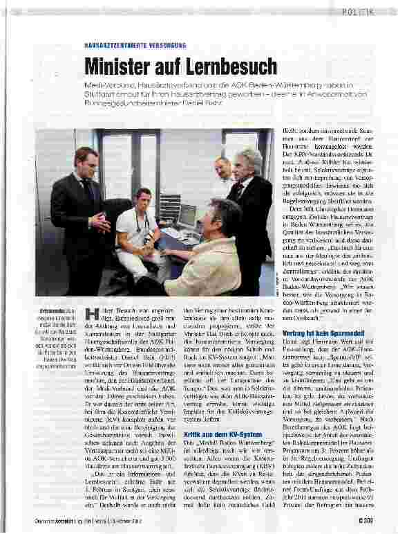 Vorschauseite 1: Minister auf Lernbesuch