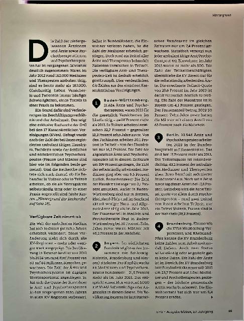 Vorschauseite 2: Medizin in der Teilzeitfalle