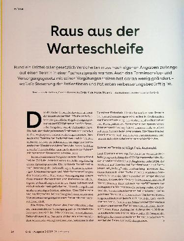 Vorschauseite 1: Raus aus der aus der Warteschleife