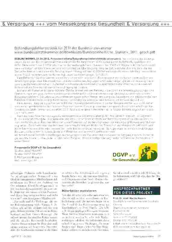 Vorschauseite 4: Risikoarmmut muss organisiert werden!