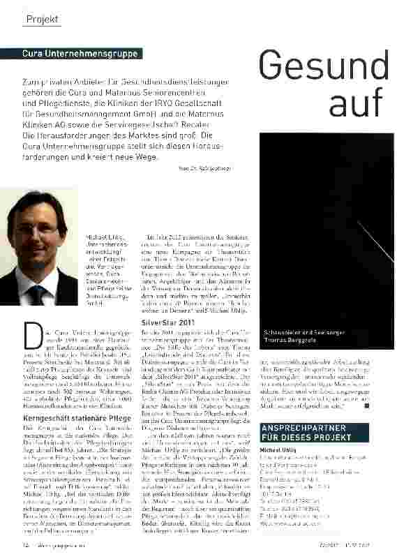 Vorschauseite 1: Gesundheitsleistungen auf hohem Niveau
