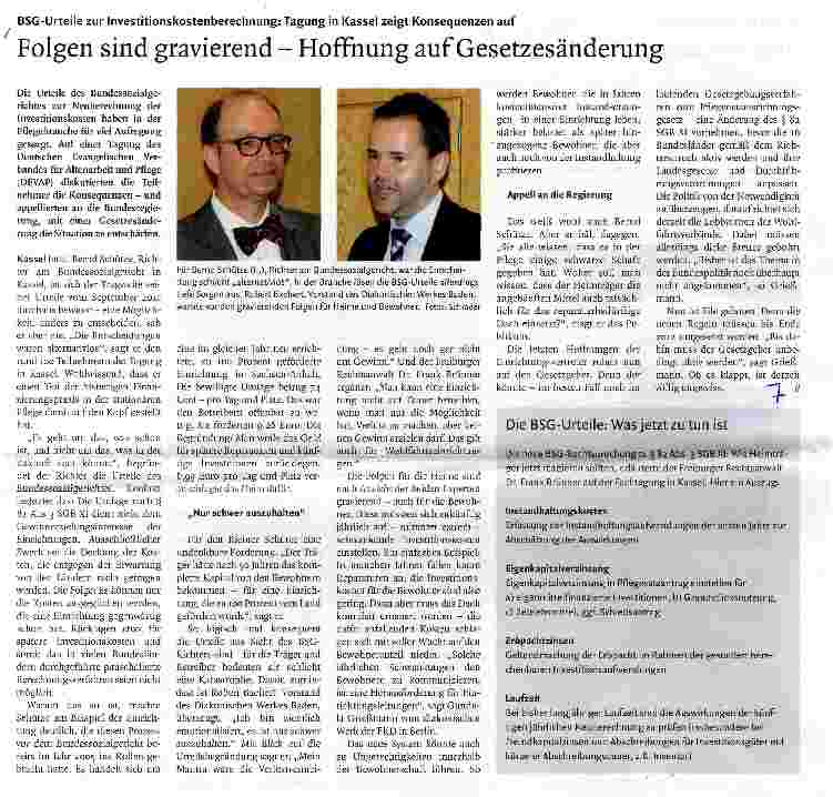 Vorschauseite 1: Folgen sind gravierend - Hoffnung auf Gesetzesänderung