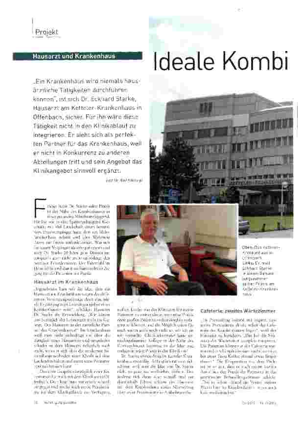 Vorschauseite 1: Ideale Kombination für die Patientenversorgung