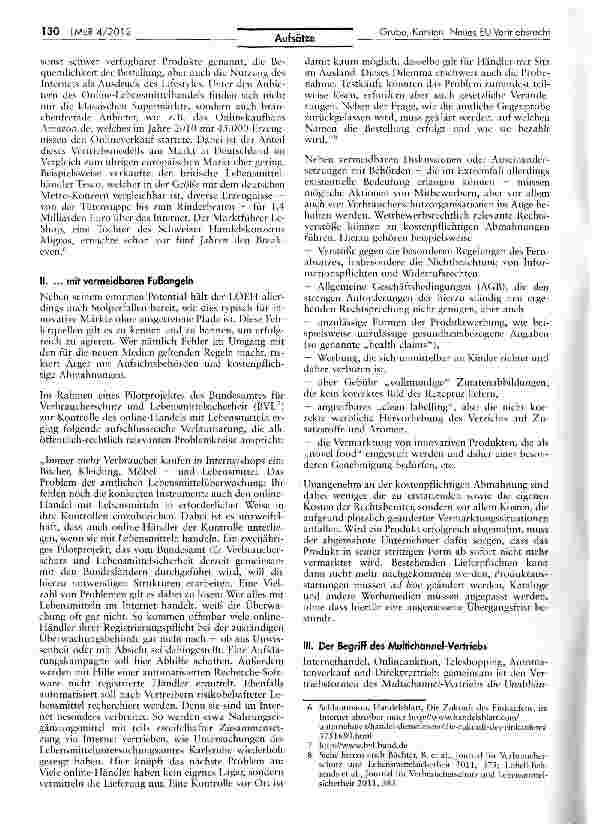 Vorschauseite 2: Neues EU-Vertriebsrecht für die Lebensmittelwirtschaft