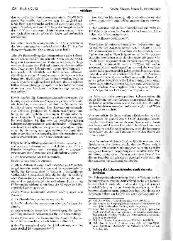 Vorschauseite 6: Neues EU-Vertriebsrecht für die Lebensmittelwirtschaft