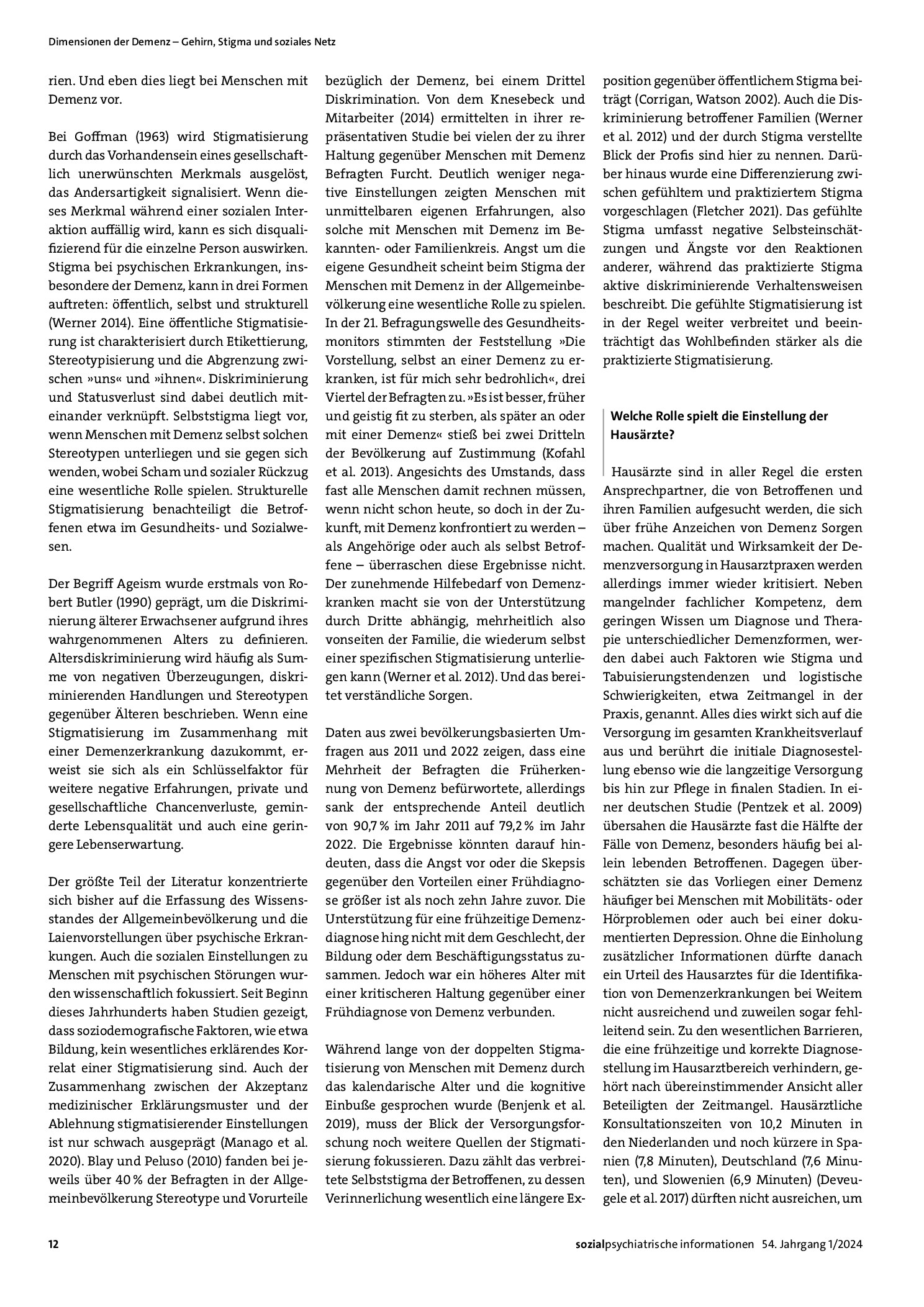 Vorschauseite 2: Das Stigma Demenz – ein Versorgungshindernis?