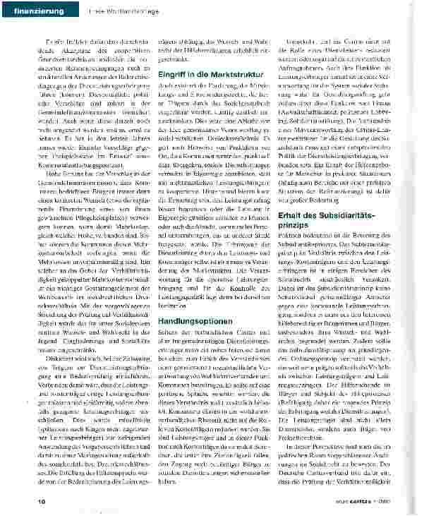 Vorschauseite 2: Caritas und Kommunen: Statt Partner Lieferanten?