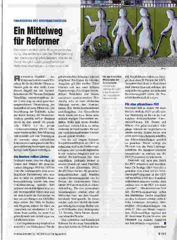Vorschauseite 1: Ein Mittelweg für Reformer