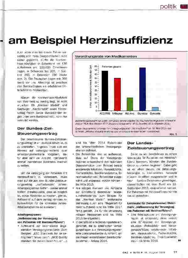 Vorschauseite 2: Gesundheitsreform konkret am Beispiel Herzinsuffizienz