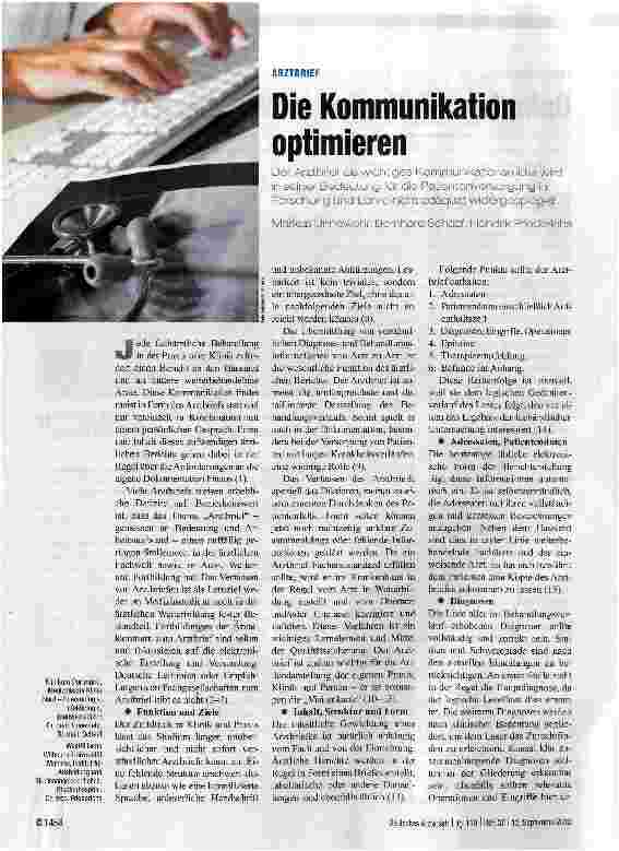 Vorschauseite 1: Die Kommunikation optimieren