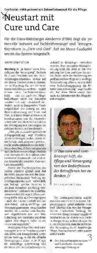 Vorschauseite 1: Neustart mit Cure und Care