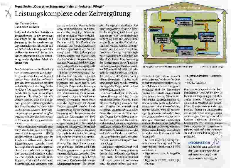 Vorschauseite 1: Leistungskomplexe oder Zeitvergütung