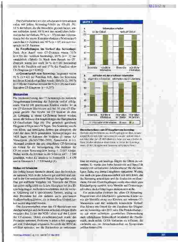 Vorschauseite 6: Neugeborenen-Screening auf zystische Fibröse in der Schweiz