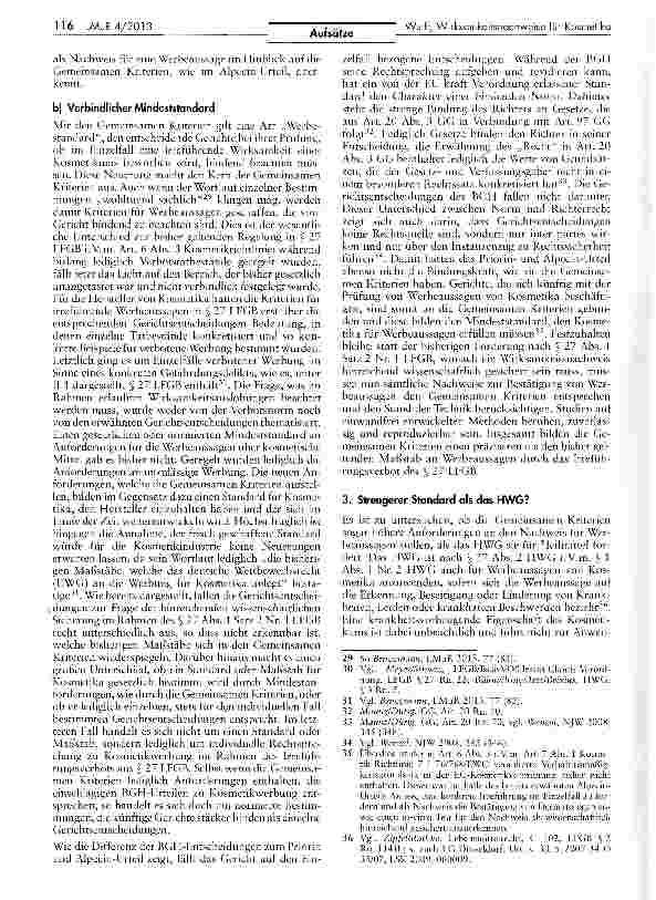 Vorschauseite 4: Strengere Anforderungen an Wirksamkeitsnachweise für Kosmetika?