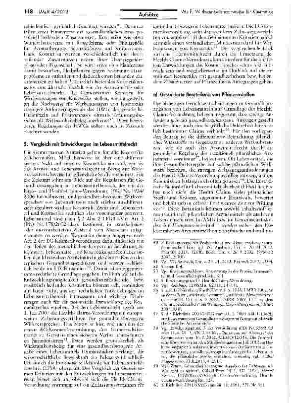 Vorschauseite 6: Strengere Anforderungen an Wirksamkeitsnachweise für Kosmetika?