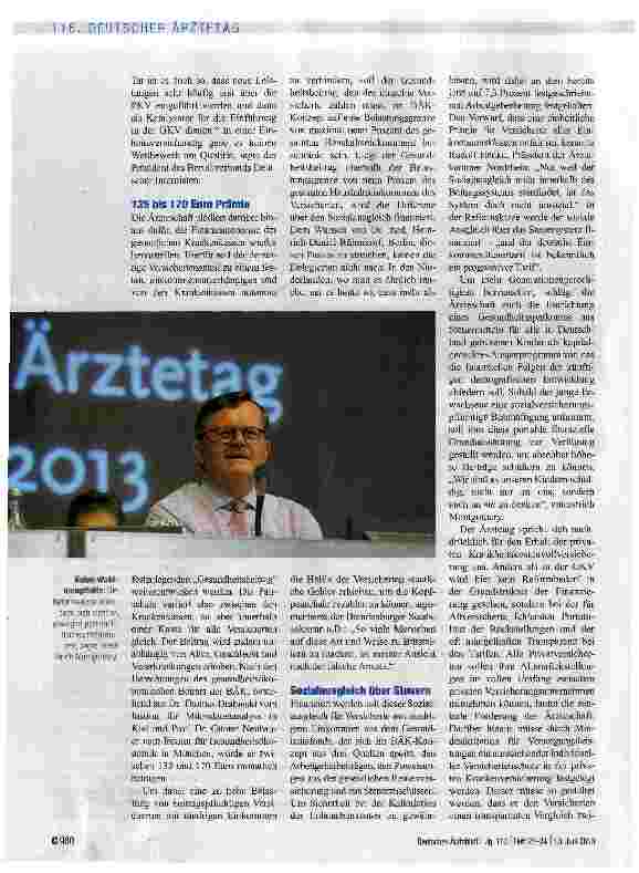 Vorschauseite 2: Ein „Nein zur Einheitsversicherung