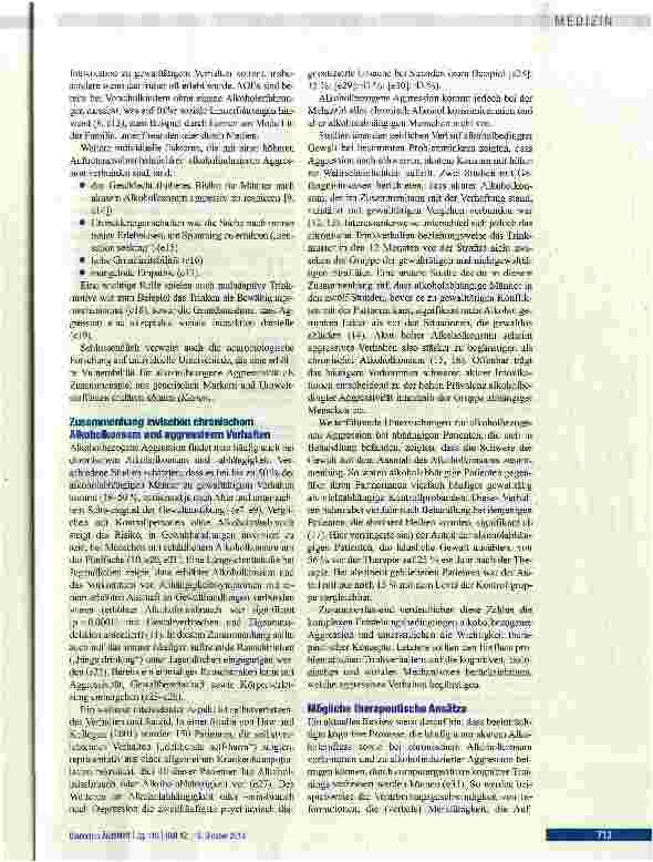 Vorschauseite 3: Alkoholbezogene Aggression: Soziale und neurobiologische Faktoren
